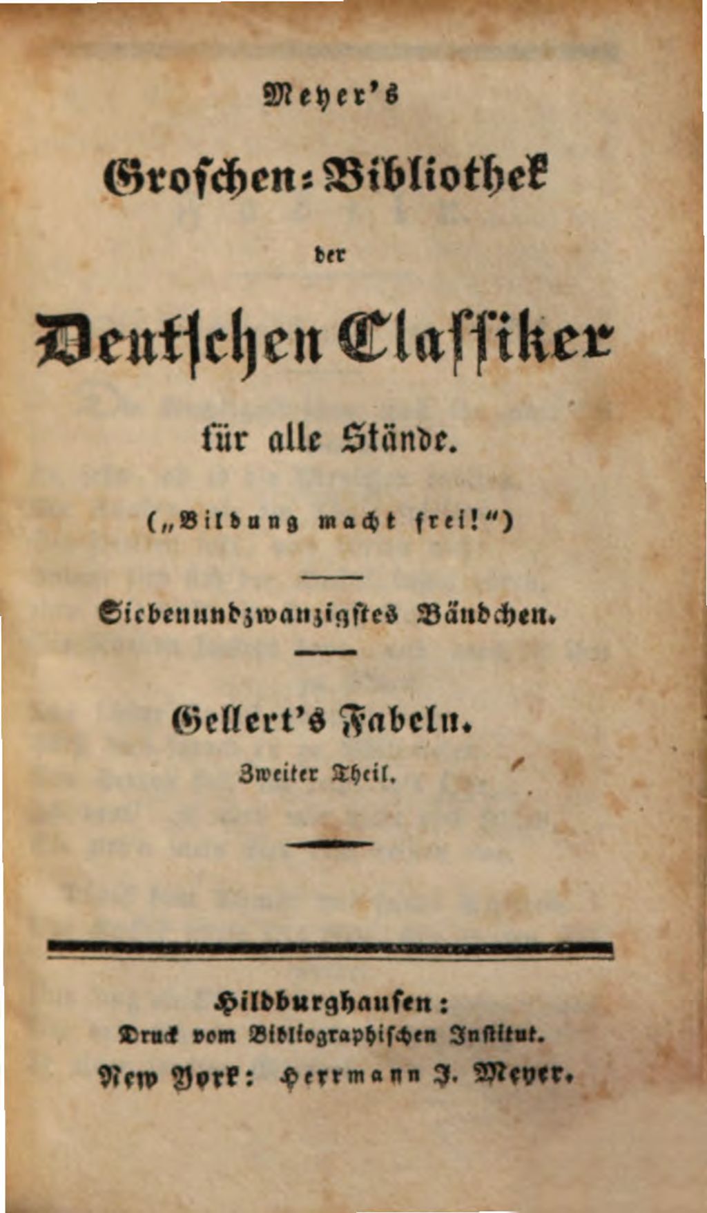 Cover of Gellert's Fabeln . 2