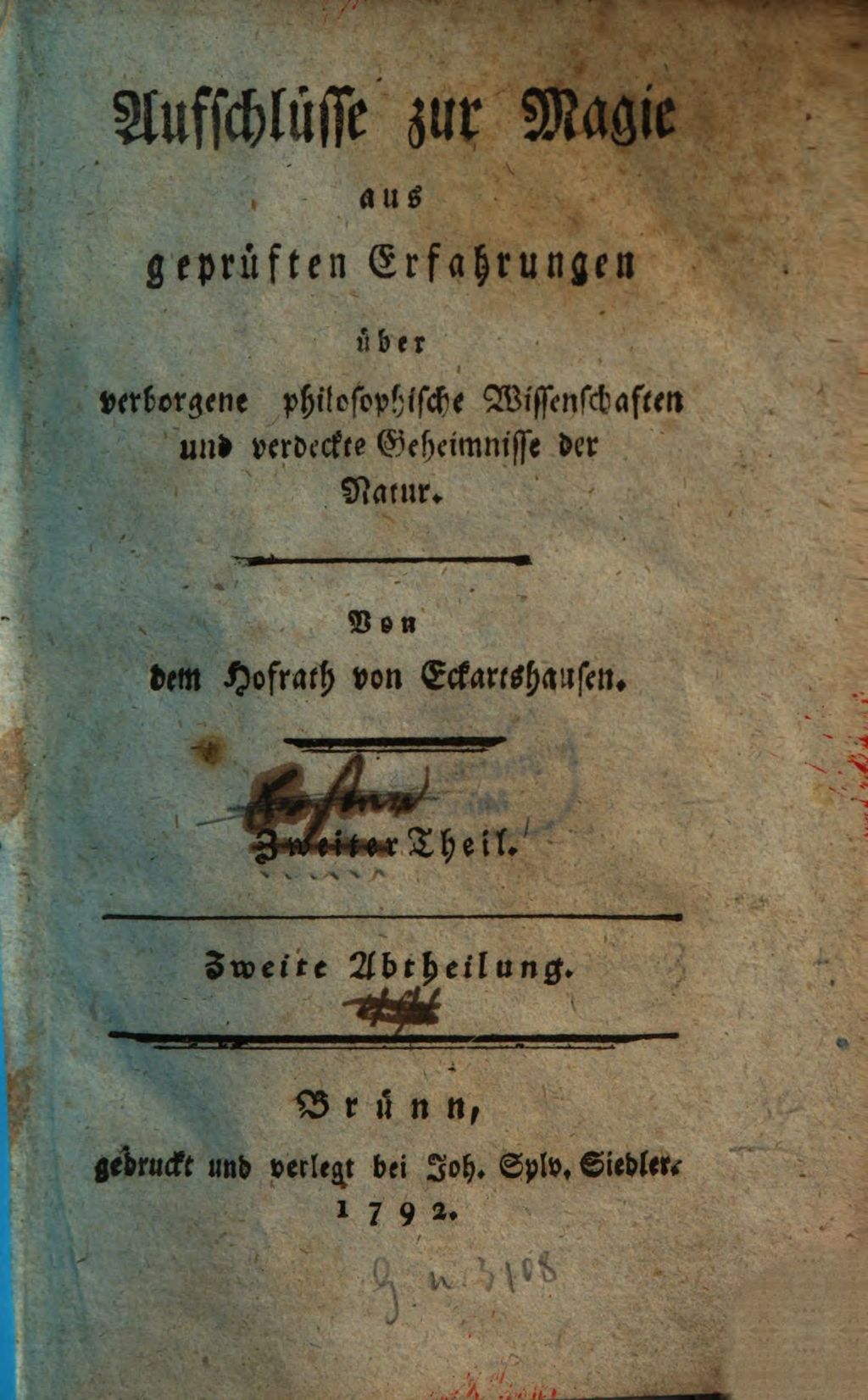 Cover of Aufschlüsse zur Magie aus geprüften Erfahrungen über verborgene philosophische Wissenschaften und verdeckte Geheimnisse der Natur. 2,2