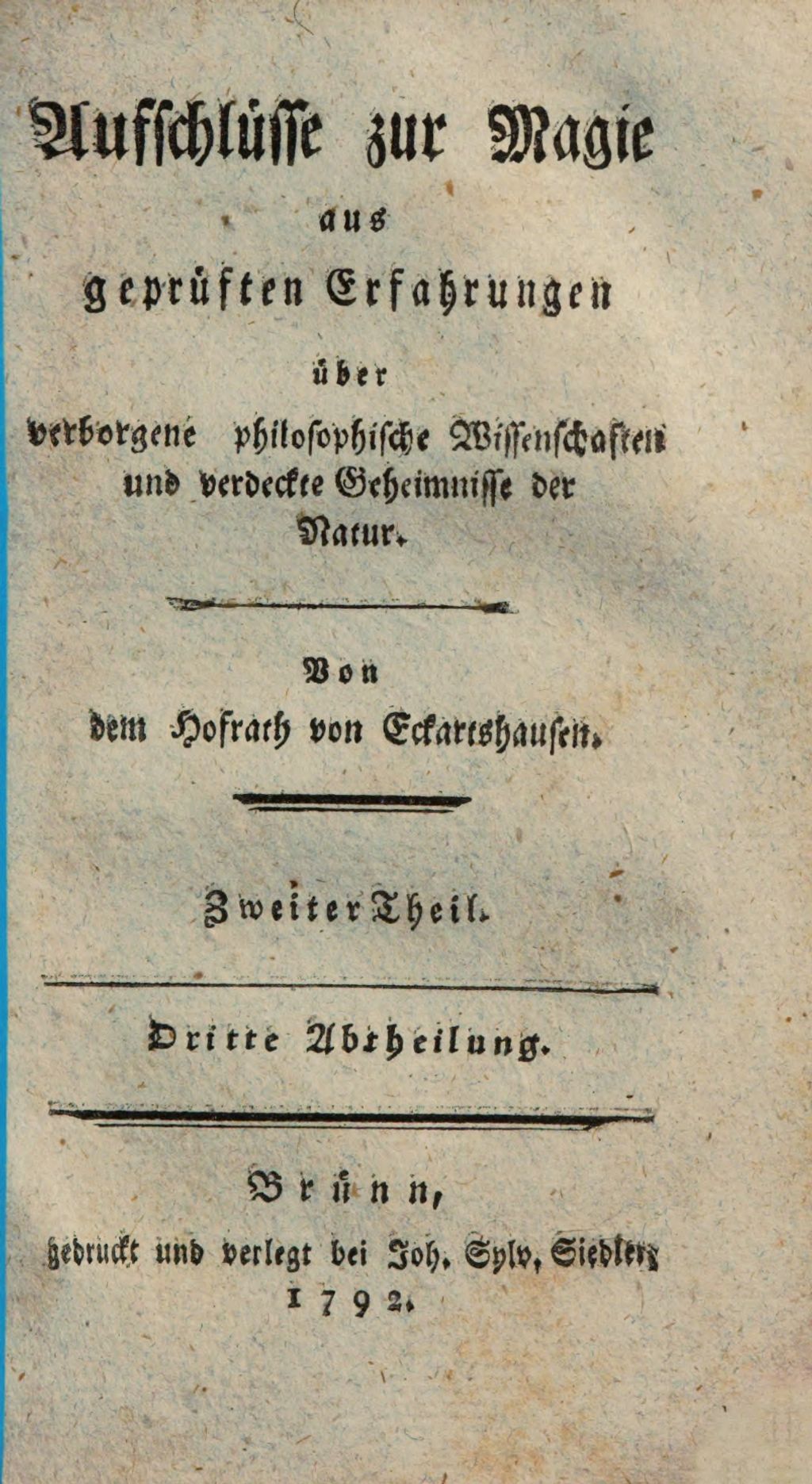 Cover of Aufschlüsse zur Magie aus geprüften Erfahrungen über verborgene philosophische Wissenschaften und verdeckte Geheimnisse der Natur. 2,3