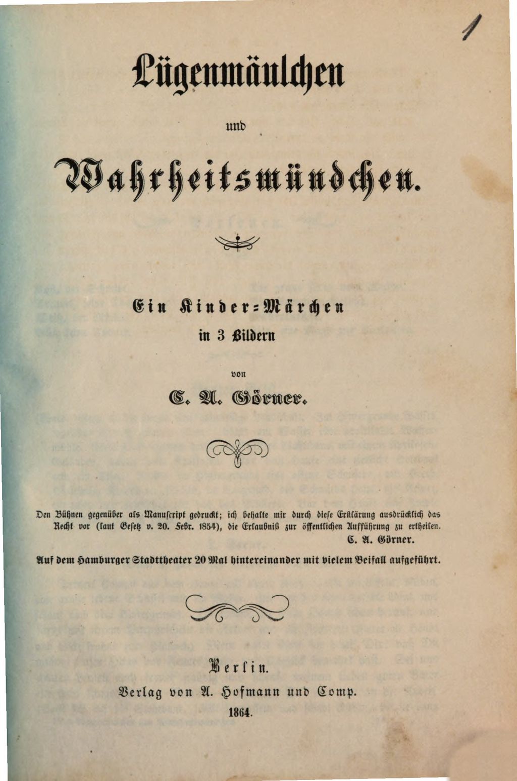 Cover of Lügenmäulchen und Wahrheitsmündchen