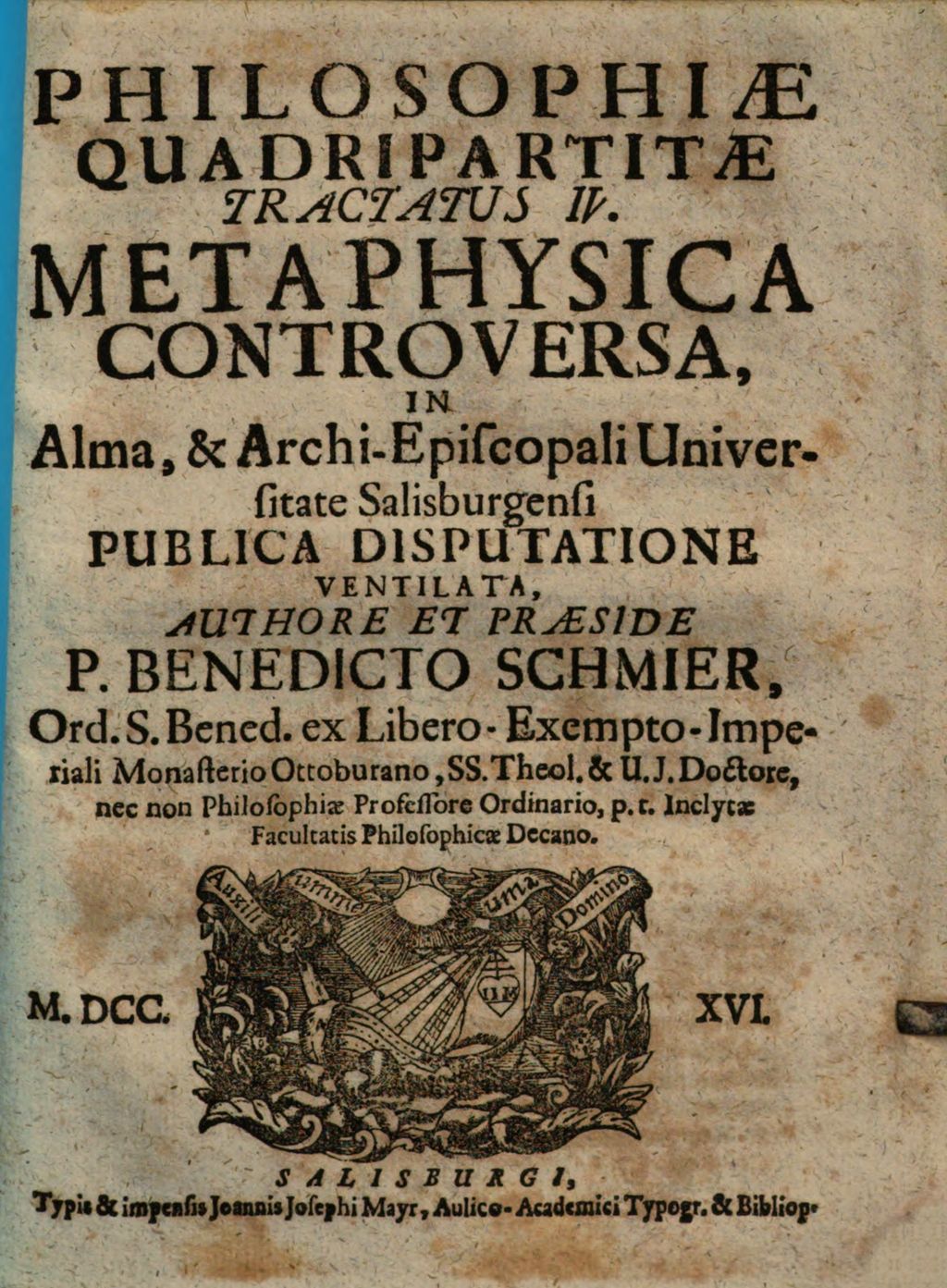 Cover of Philosophiae Quadripartitae Tractatus