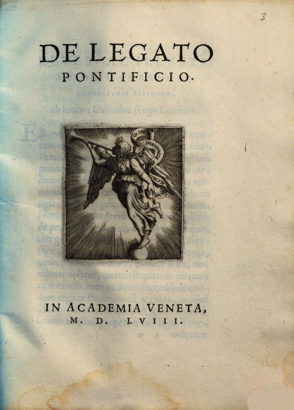 Cover of De Legato Pontificio
