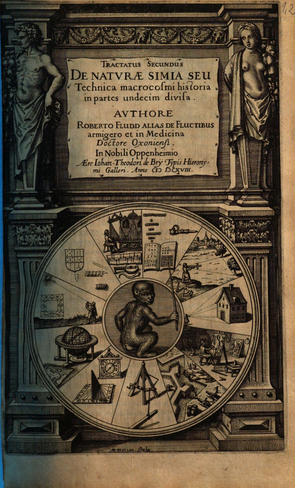 Cover of Tractatus Secundus De Naturae Simia Seu Technica macrocosmi historia