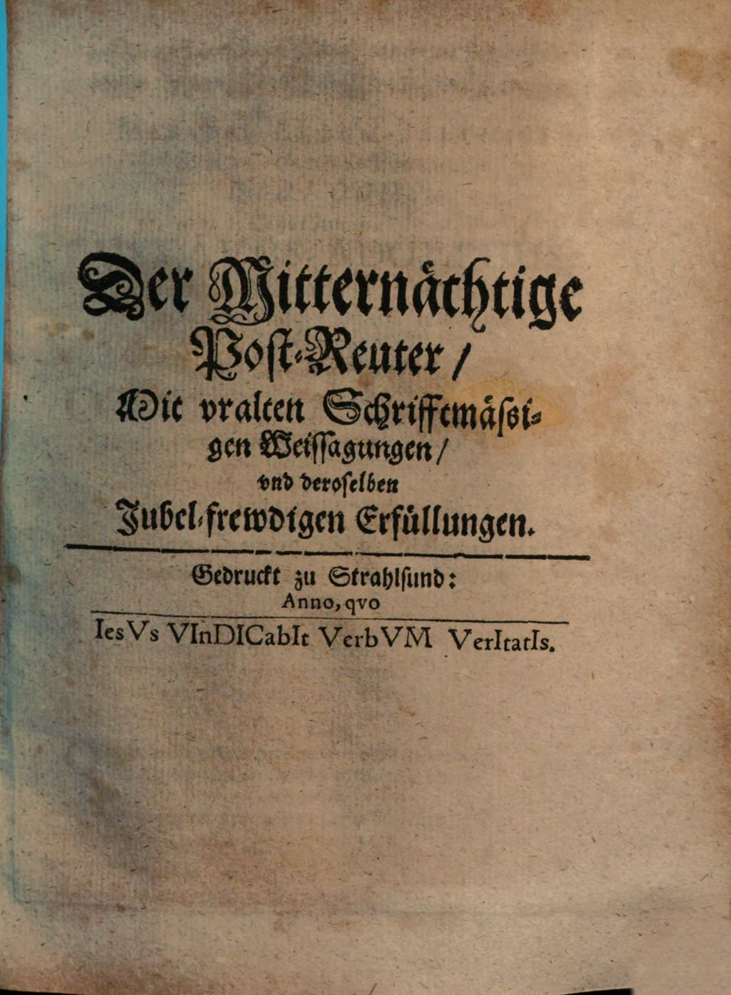 Cover of Der Mitternächtige Post-Reuter