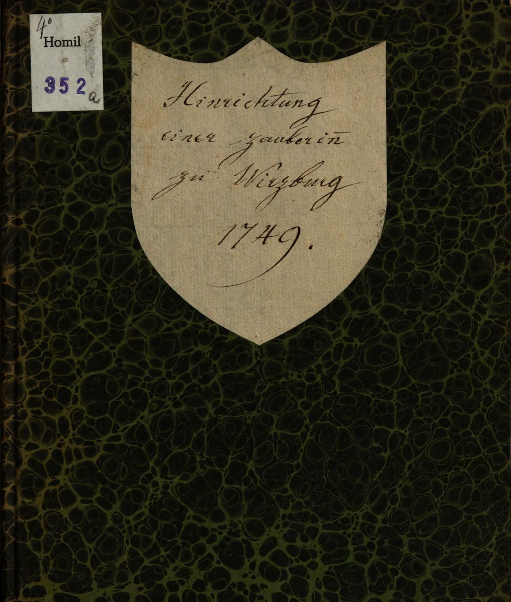 Cover of Christliche Anred Nächst dem Scheiter-Hauffen, Worauf der Leichnam Mariae Renatae Einer durchs Schwerdt hingerichteten Zauberin, den 21. Junii Anno 1749. Ausser der Stadt Wirtzburg verbrennet worden