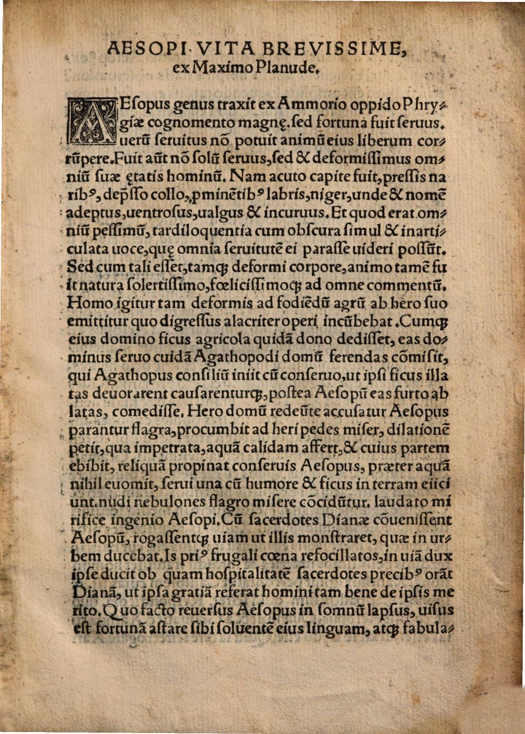 Cover of Fabvlarvm Qvae hoc libro continentur interpretes atq[ue] authores. Sunt hi Guilielmus Goudanus Hadrianus Barlandus Erasmus Roterodamus, Aulus Gellius Angelus Politianus Petus Crinitus Ioannes Antonius Campanus Plinius Secundus Nouocome[n]sis