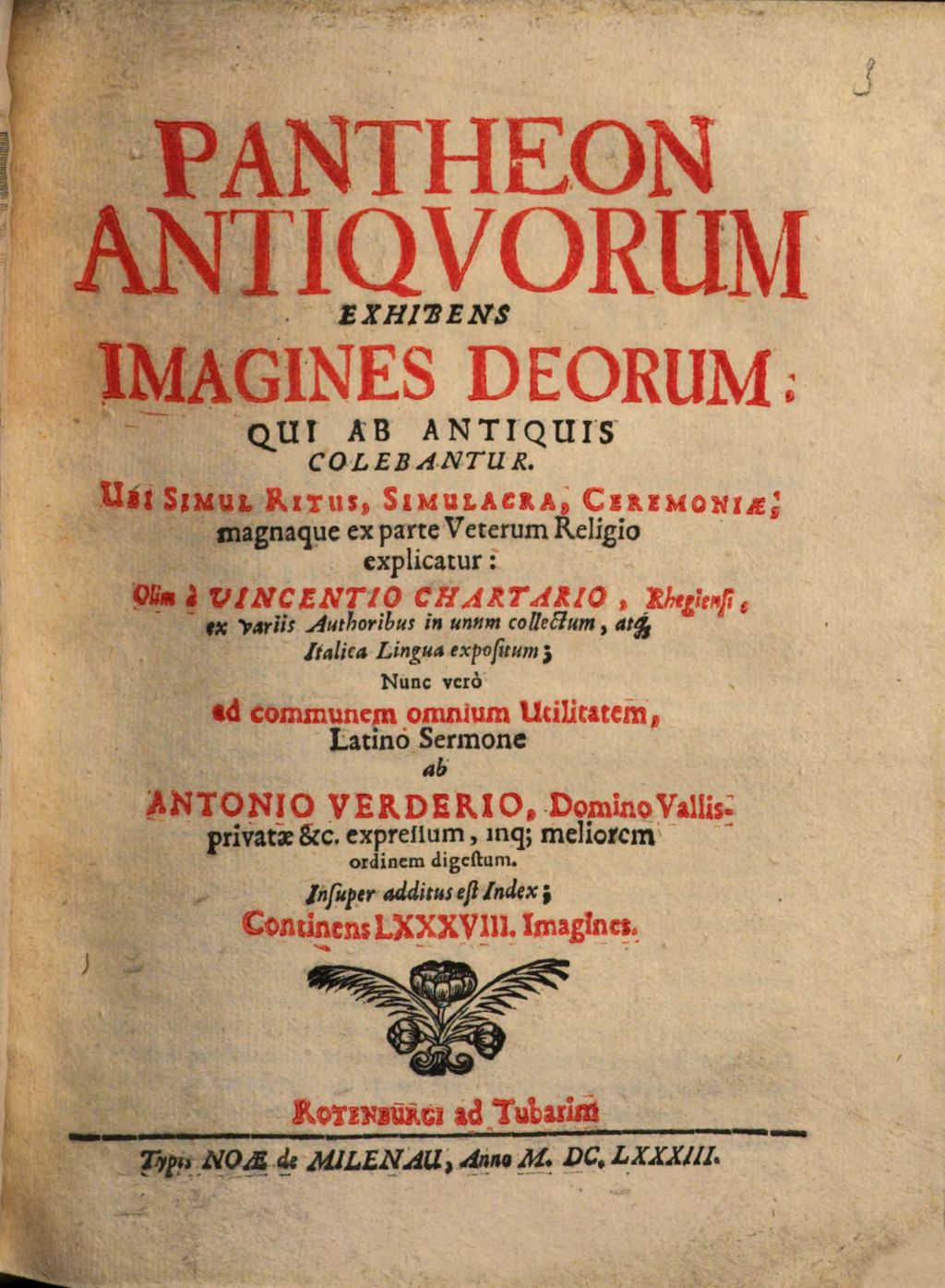 Cover of Pantheon antiquorum