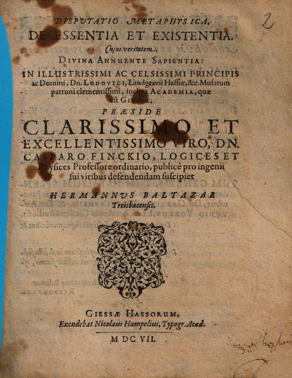 Cover of Disputatio Metaphysica , De Essentia Et Existentia
