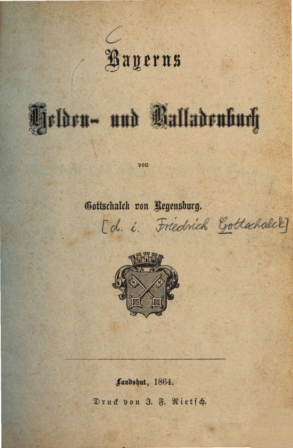 Cover of Bayerns Helden- und Balladenbuch. [1], Am Donaustrand