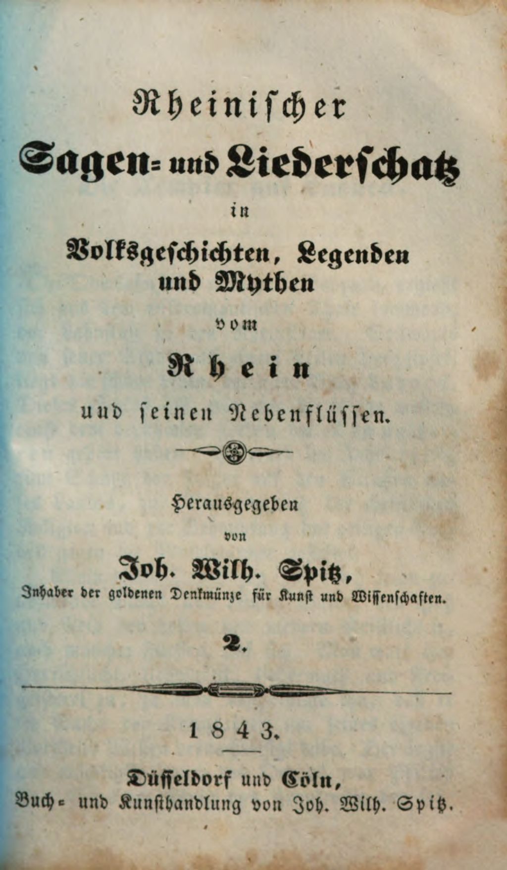 Cover of Rheinischer Sagen- und Liederschatz