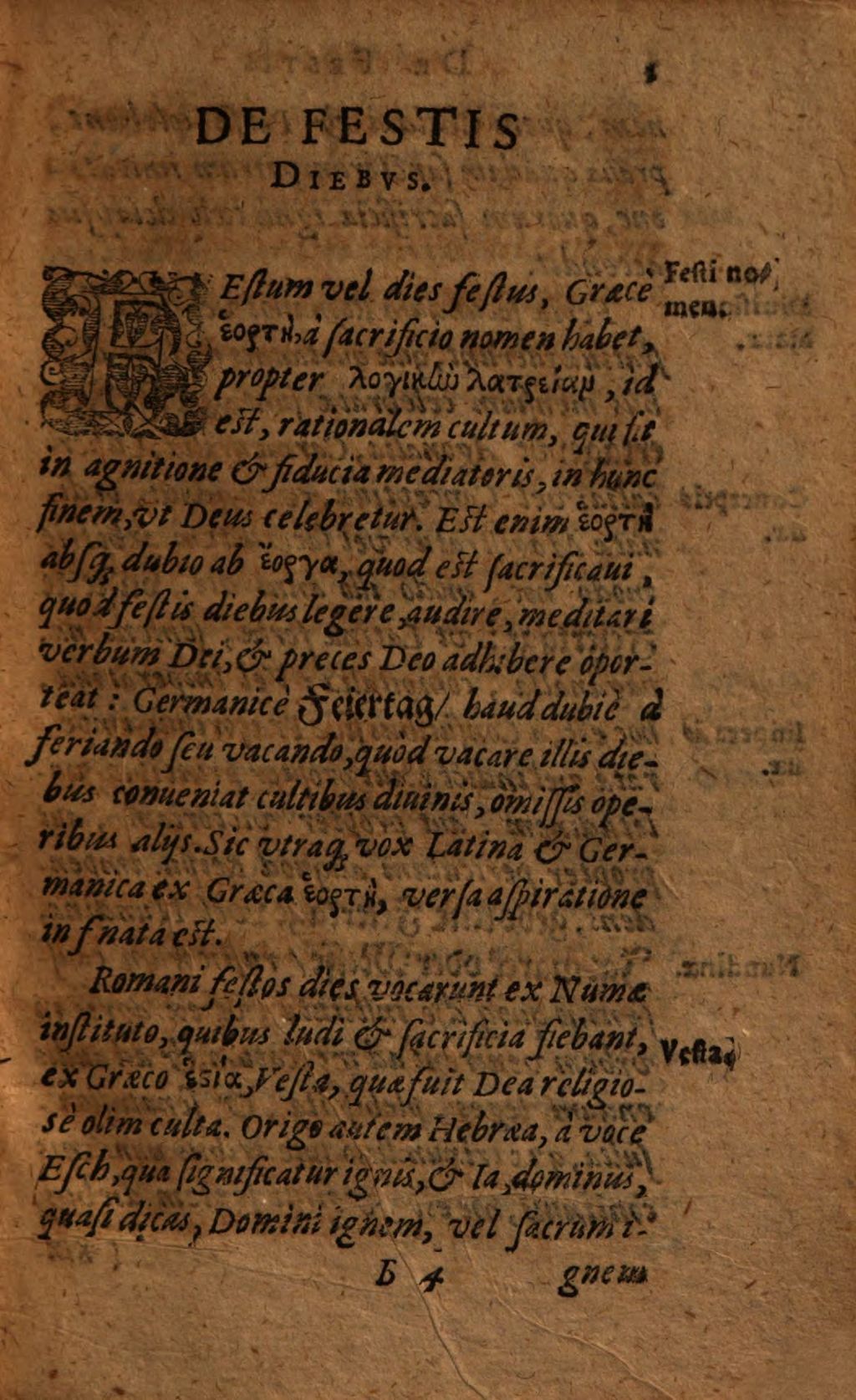 Cover of Matthaei Dresseri De Festis Diebvs Christianorvm, Ivdaeorvm, Et Ethnicorum