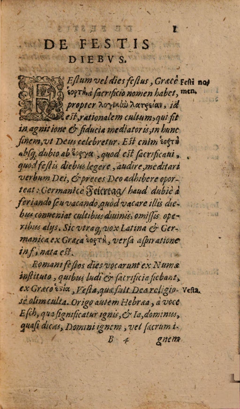 Cover of Matthaei Dresseri De Festis Diebvs Christianorvm, Ivdaeorvm, & Ethnicorum