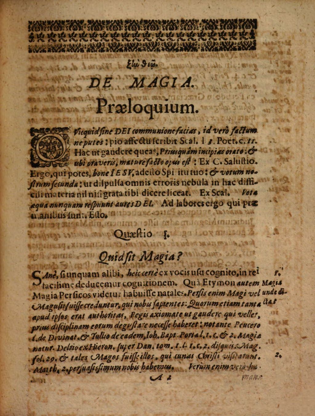 Cover of Pentas Quaestionum De Magia