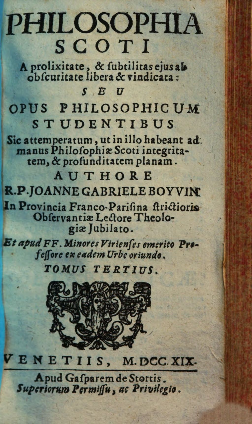 Cover of Philosophia Scoti A prolixitate, & subtilitas ejus ab obsuritate libera & vindicata