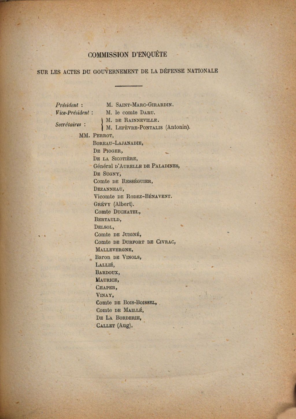 Cover of Enquête parlementaire sur les actes du gouvernement de la défense nationale. [16,2], Rapport fait au nom de la commission d'enquete sur les actes du gouvernement de la défense nationale