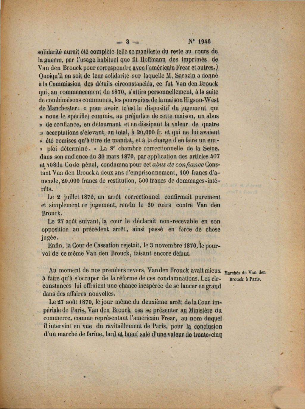 Cover of Rapport fait au nom de la Commission de Marchés