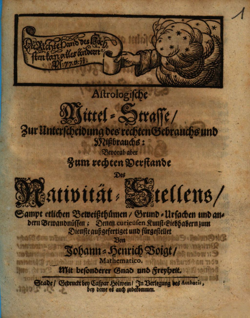 Cover of Astrologische Mittel-Strasse Zur Unterscheidung des rechten Gebrauchs und Mißbrauchs