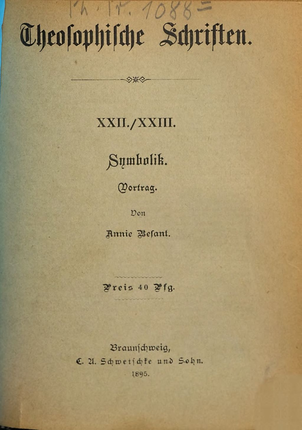 Cover of Symbolik