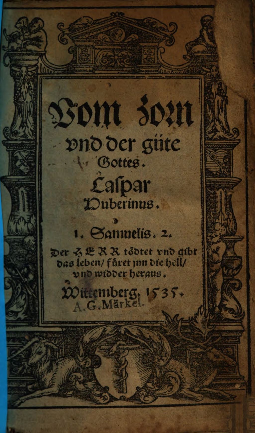 Cover of Vom zorn vnd der güte Gottes