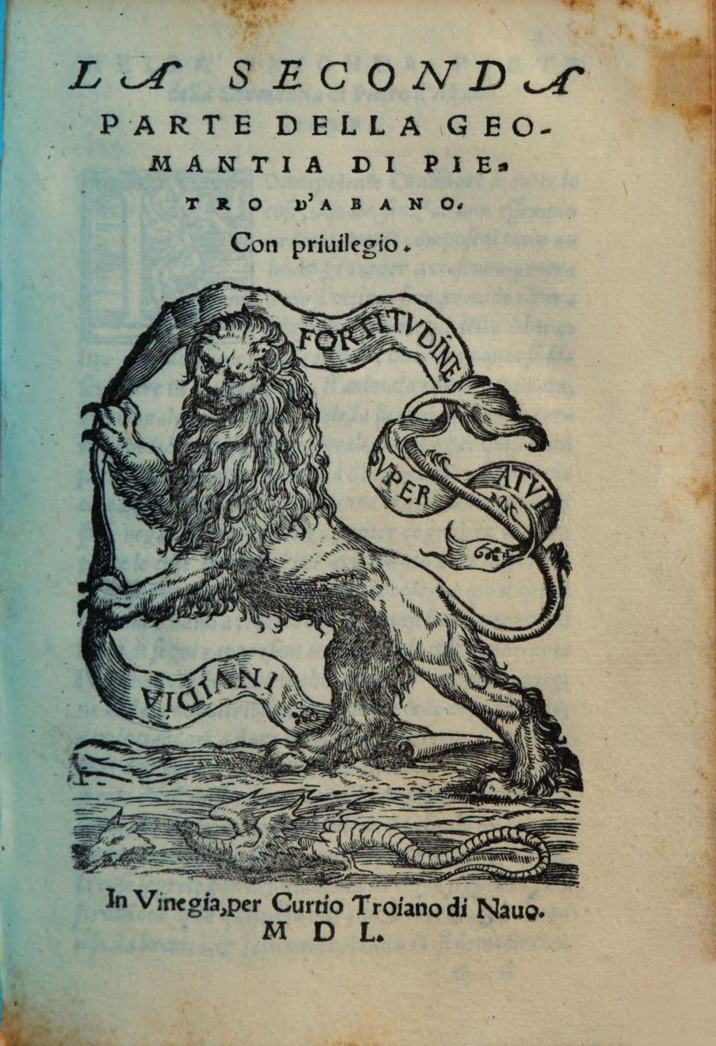Cover of Della Geomantia. 2