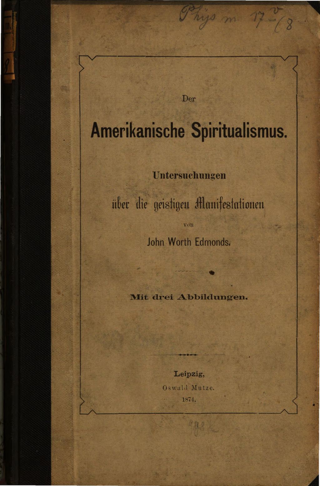 Cover of Der amerikanische Spiritualismus