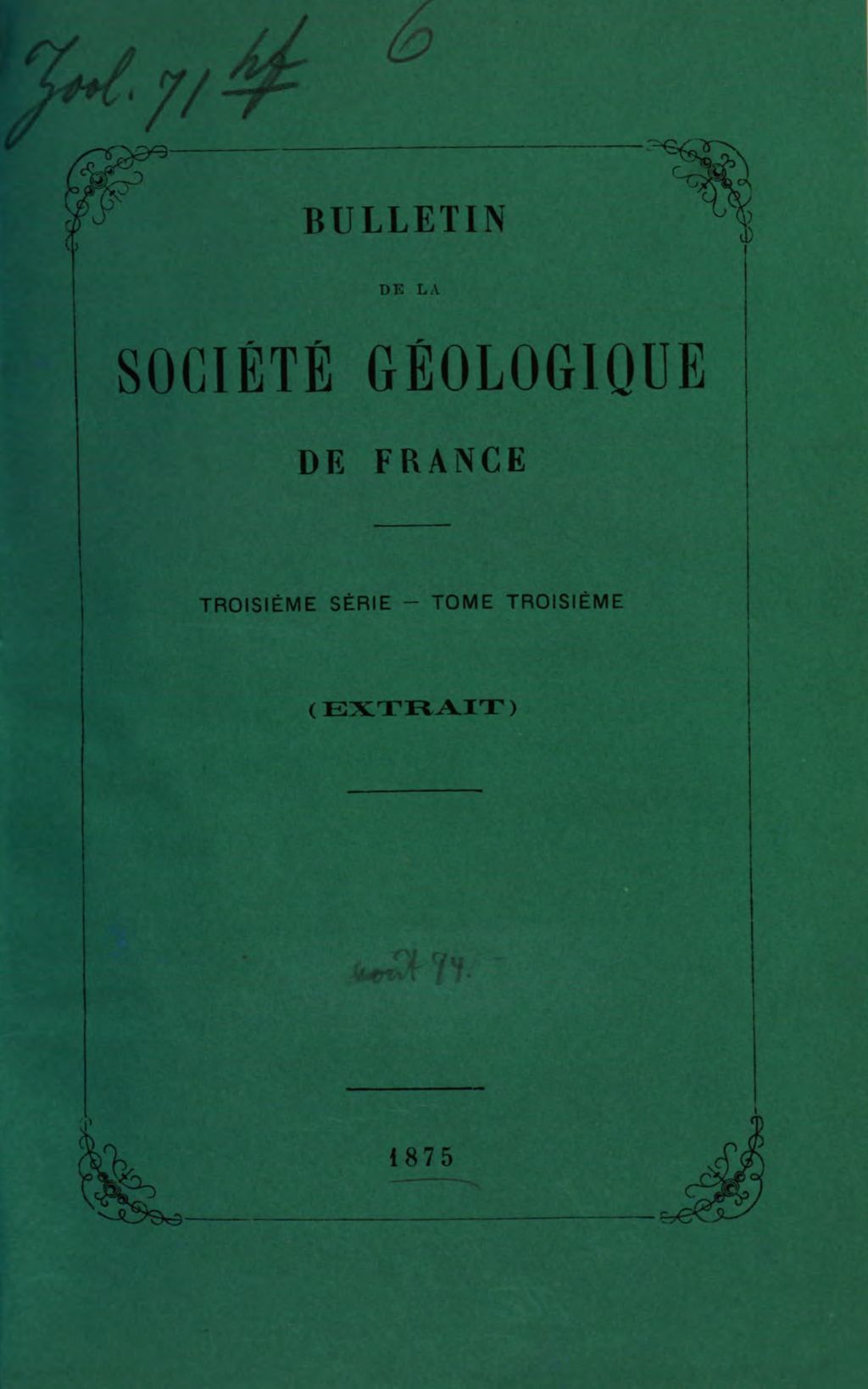 Cover of Observations sur la Nummulites planulata du Paniselien