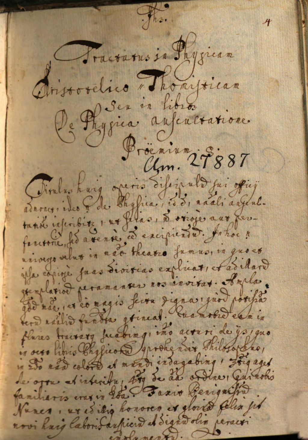 Cover of Tractatus in Aristotelis libros Physicorum, de generatione, de meteoris, de anima, de coelo, de metaphysica - BSB Clm 27887