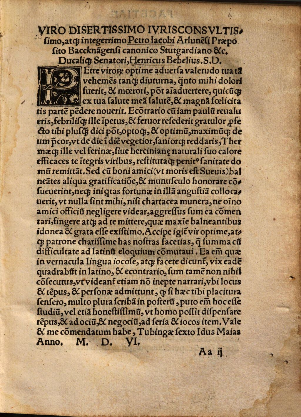 Cover of In hoc libro continentur haec Bebeliana opuscula nova & adolesce[n]tiae labores