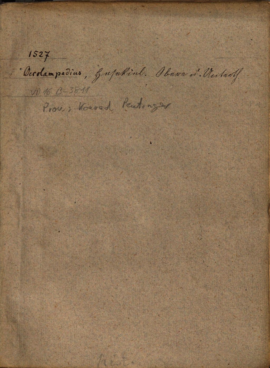 Cover of Das erst Capitel des propheten Jeheskiels