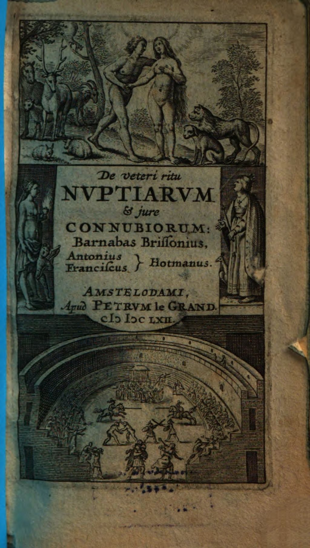 Cover of De veteri ritu nuptiarum & iure connubiorum