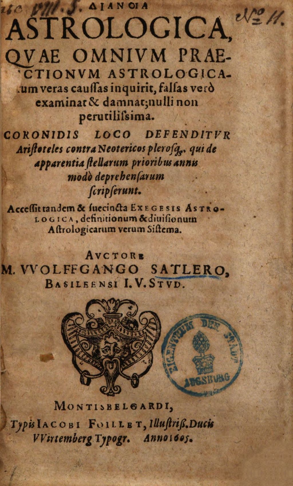 Cover of Dianoia Astrologica