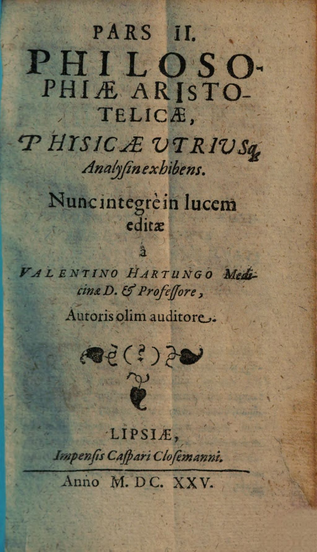 Cover of Aristoteles integre resolutus sive tota kyklopaideia, hoc est, logica, metaphysica , physica utraque, mathemat., ethica, politica, oeconom., rhetorica. 2