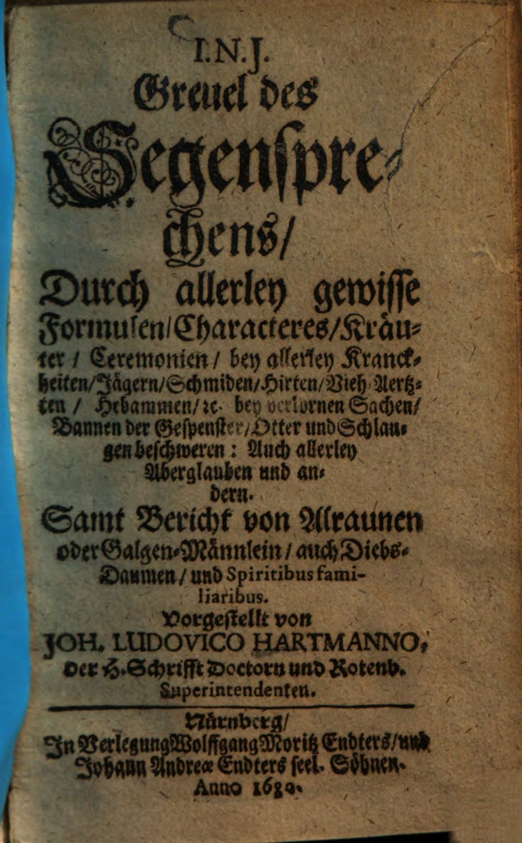 Cover of Greuel des Segensprechens