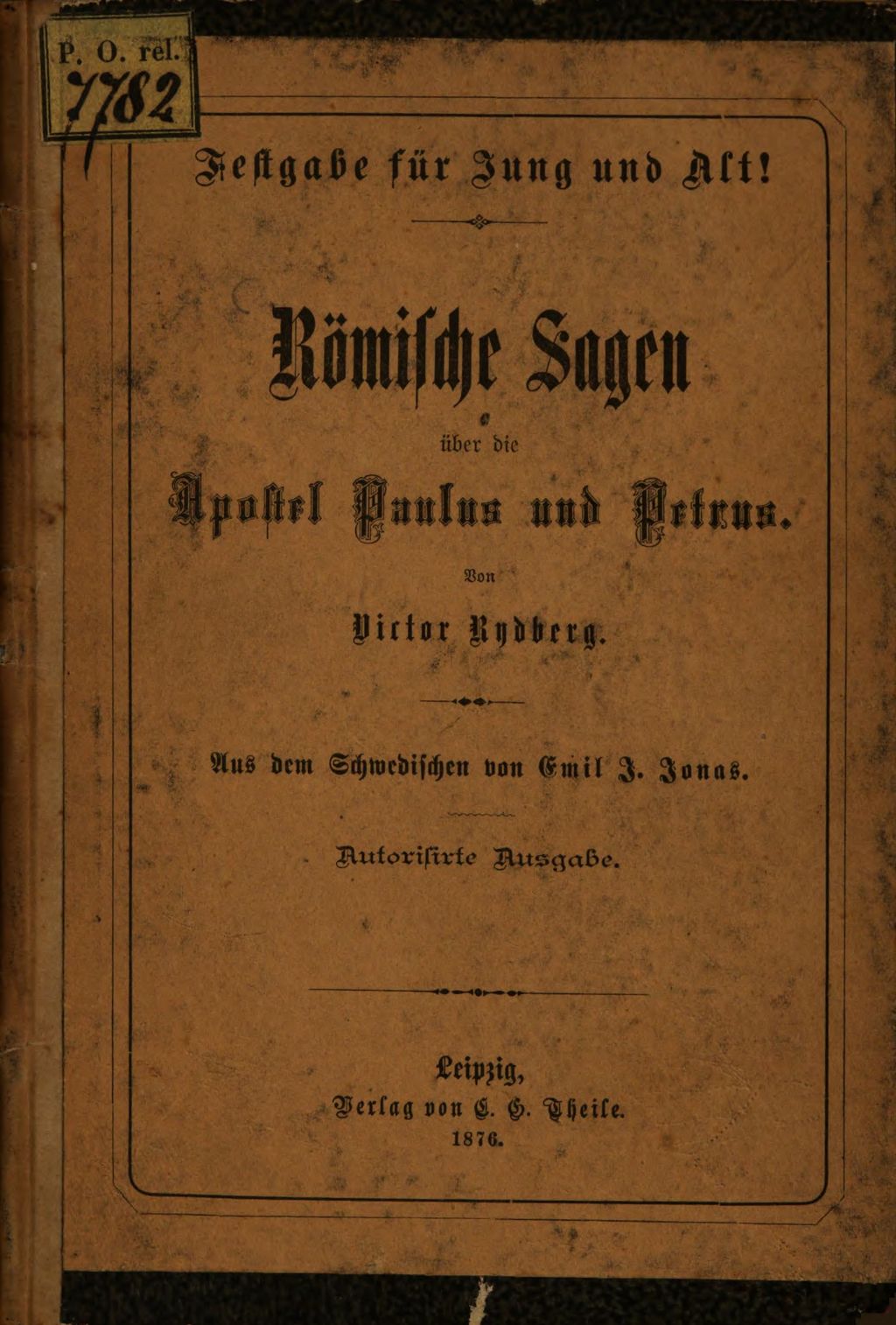 Cover of Römische Sagen über die Apostel Paulus und Petrus