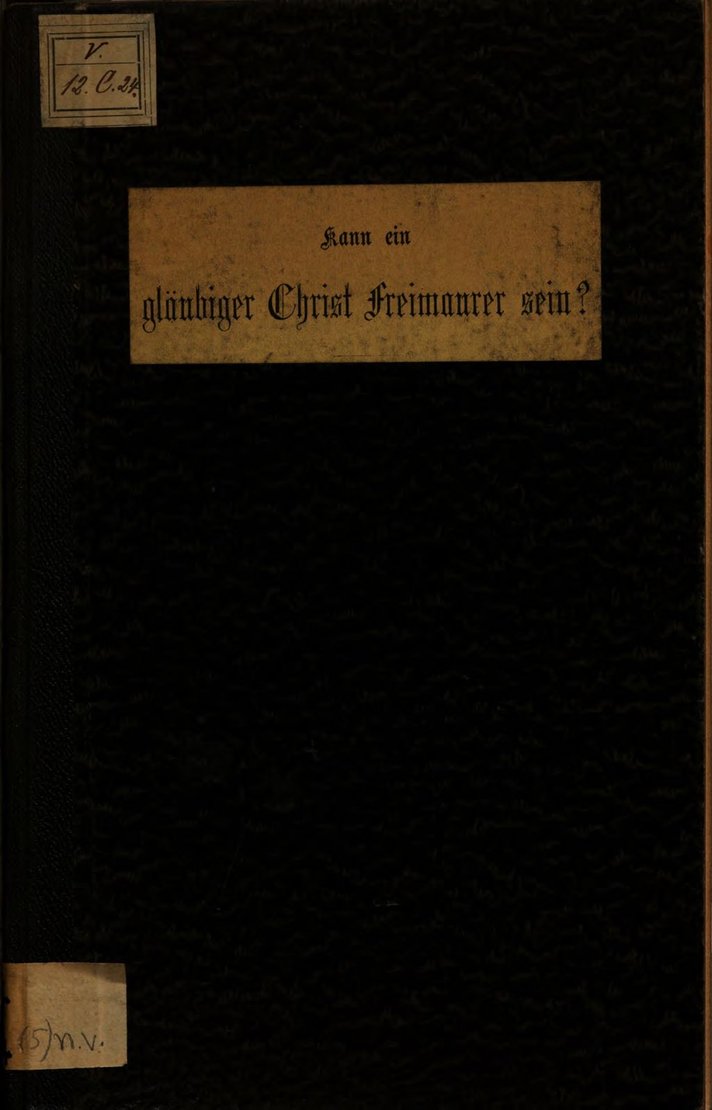 Cover of Kann ein gläubiger Christ Freimaurer sein?