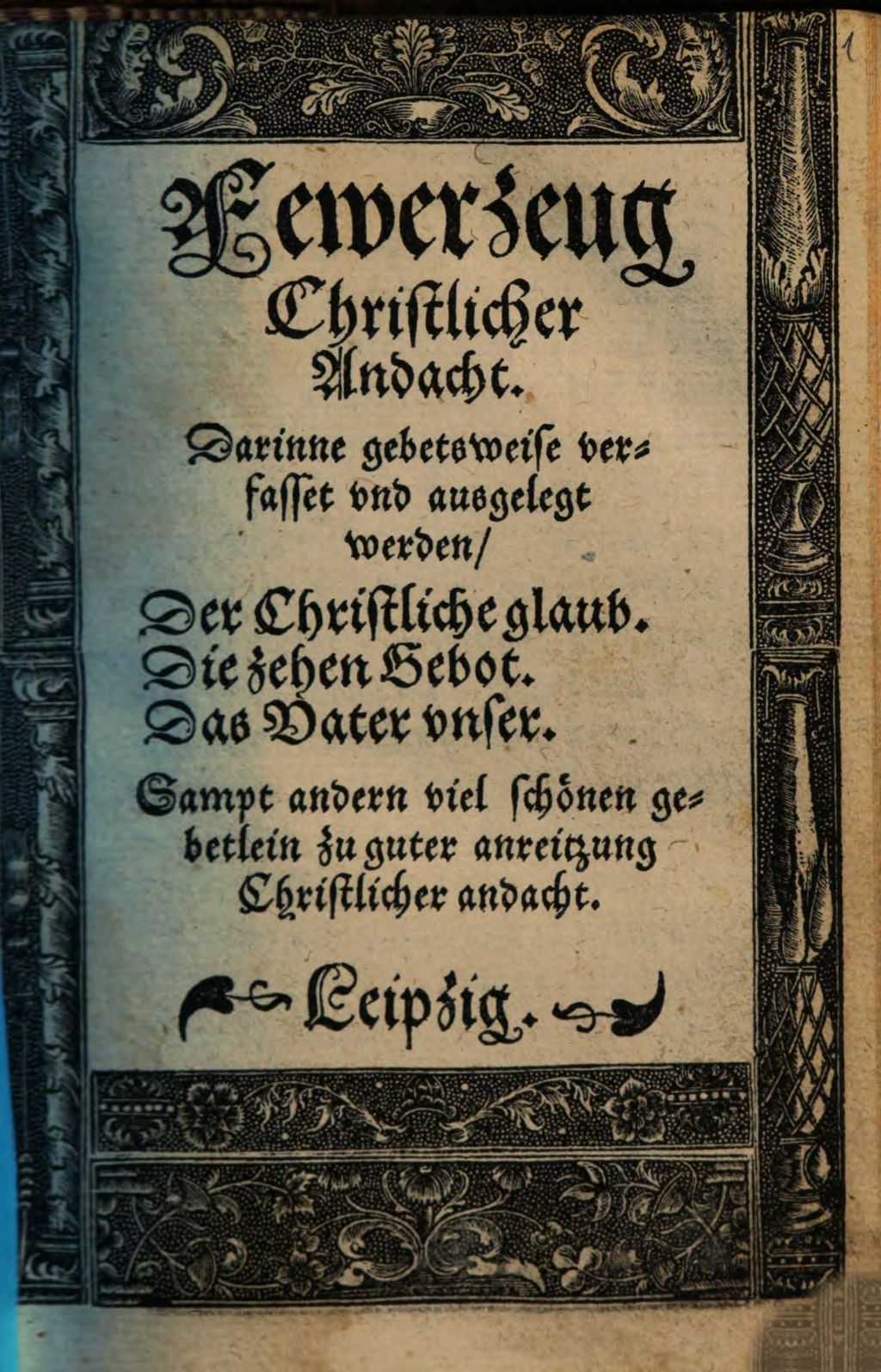 Cover of Fewerzeug Christlicher Andacht