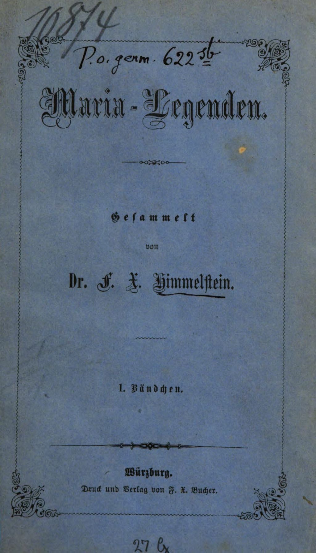 Cover of Maria- Legenden . 1