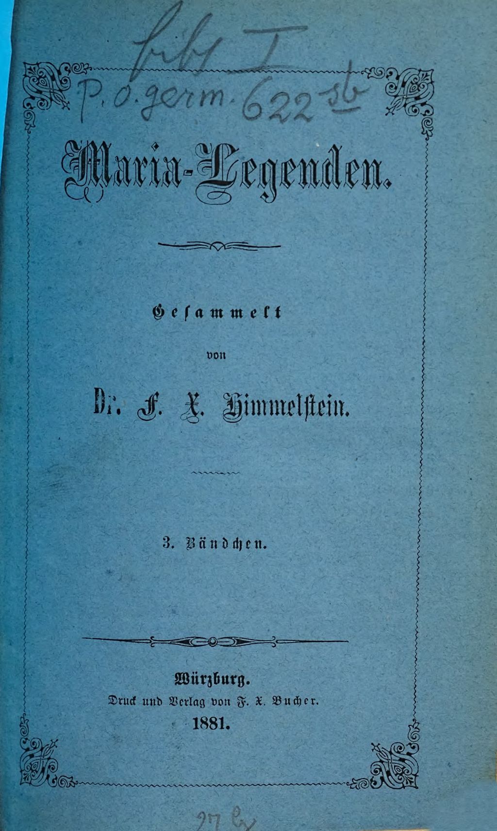 Cover of Maria- Legenden . 3