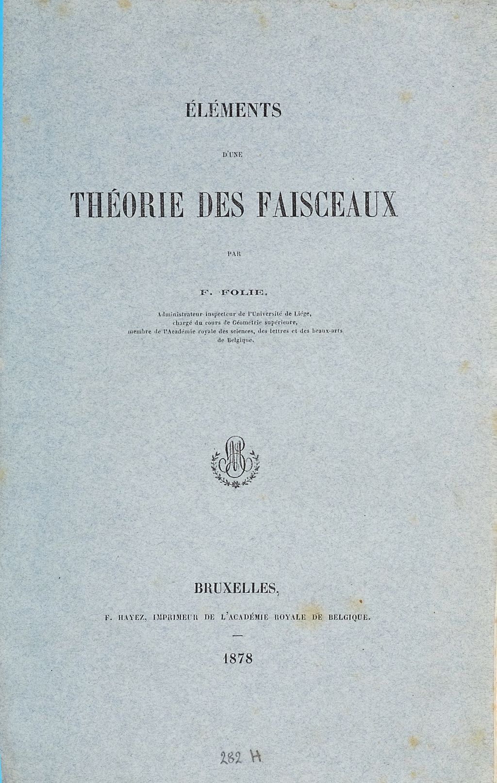 Cover of Éléments d'une théorie des faisceaux