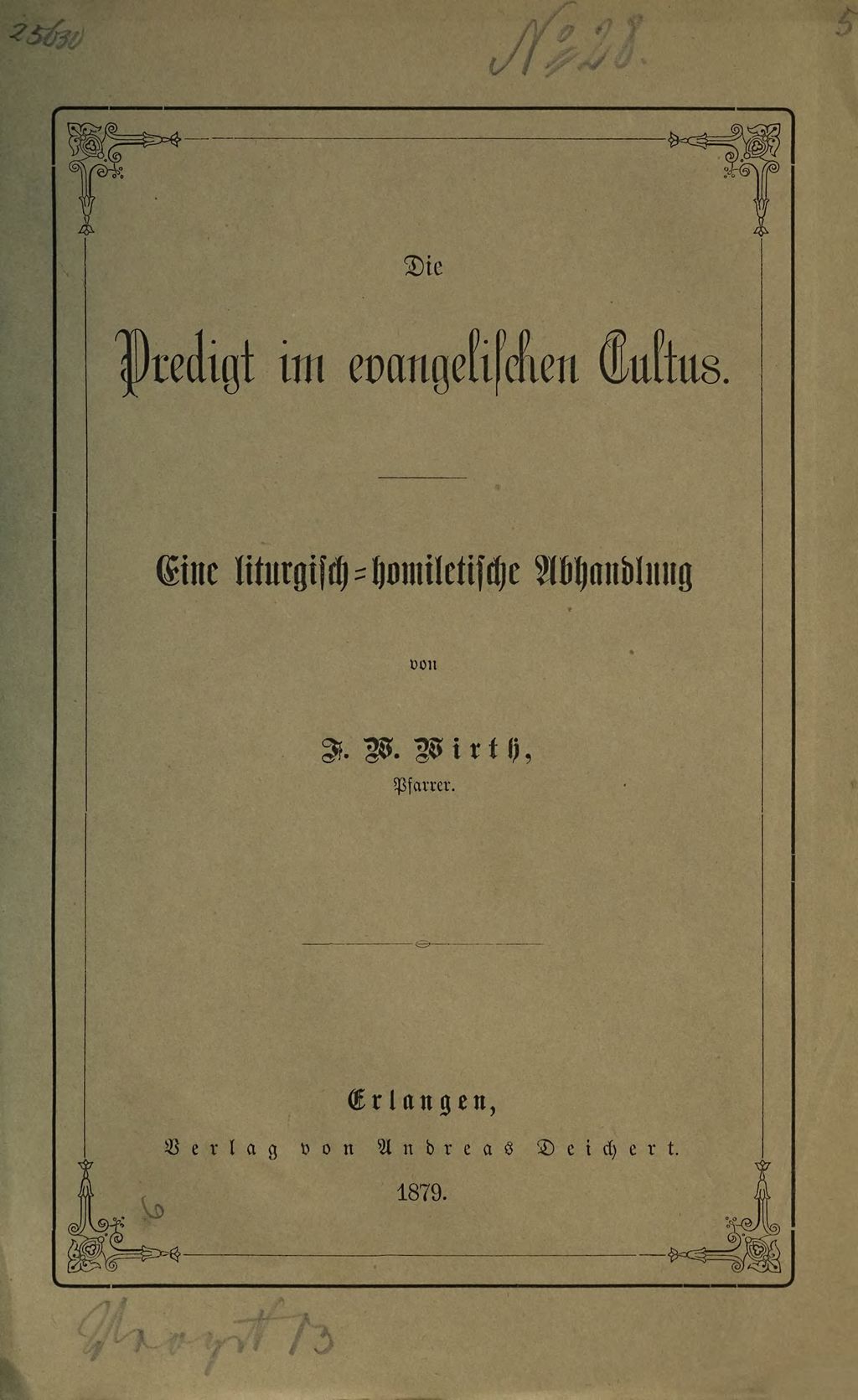 Cover of Die Predigt im evangelischen Cultus