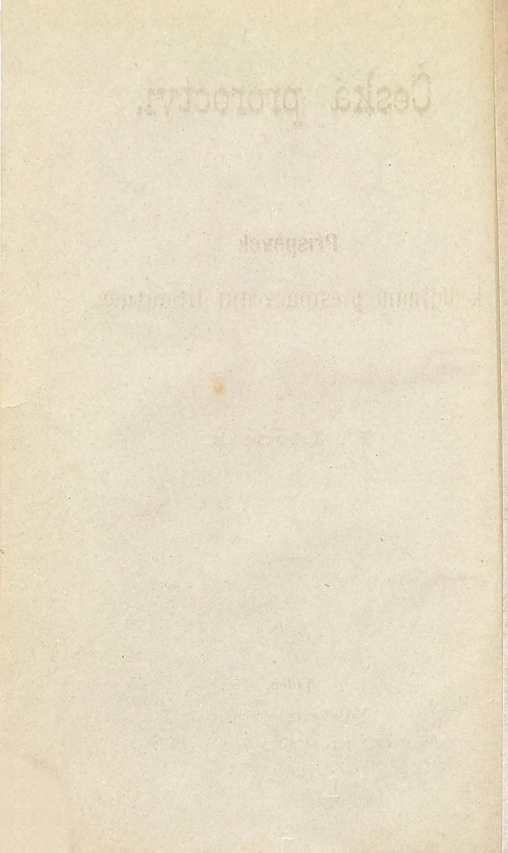 Cover of Česká proroctví