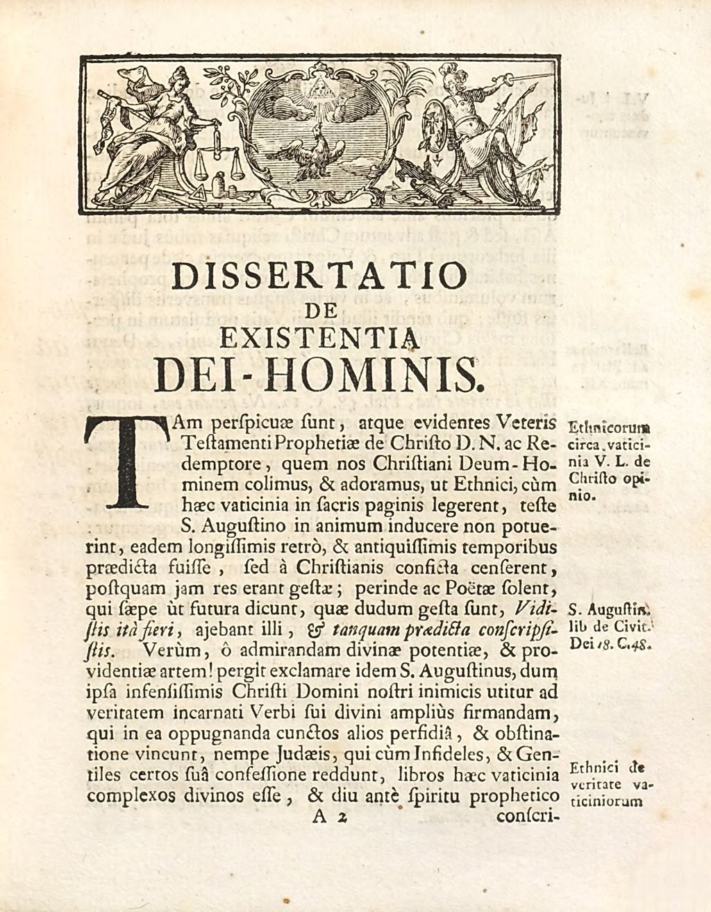 Cover of Dissertatio Theologica De Existentia Dei-Hominis Ex Prophetia Danielis Cap. 9