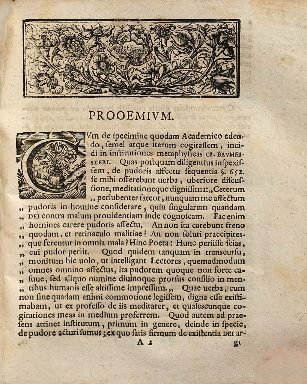 Cover of Dispvtatio Metaphysica De Existentia Dei Ex Affectv Pvdoris Demonstrata