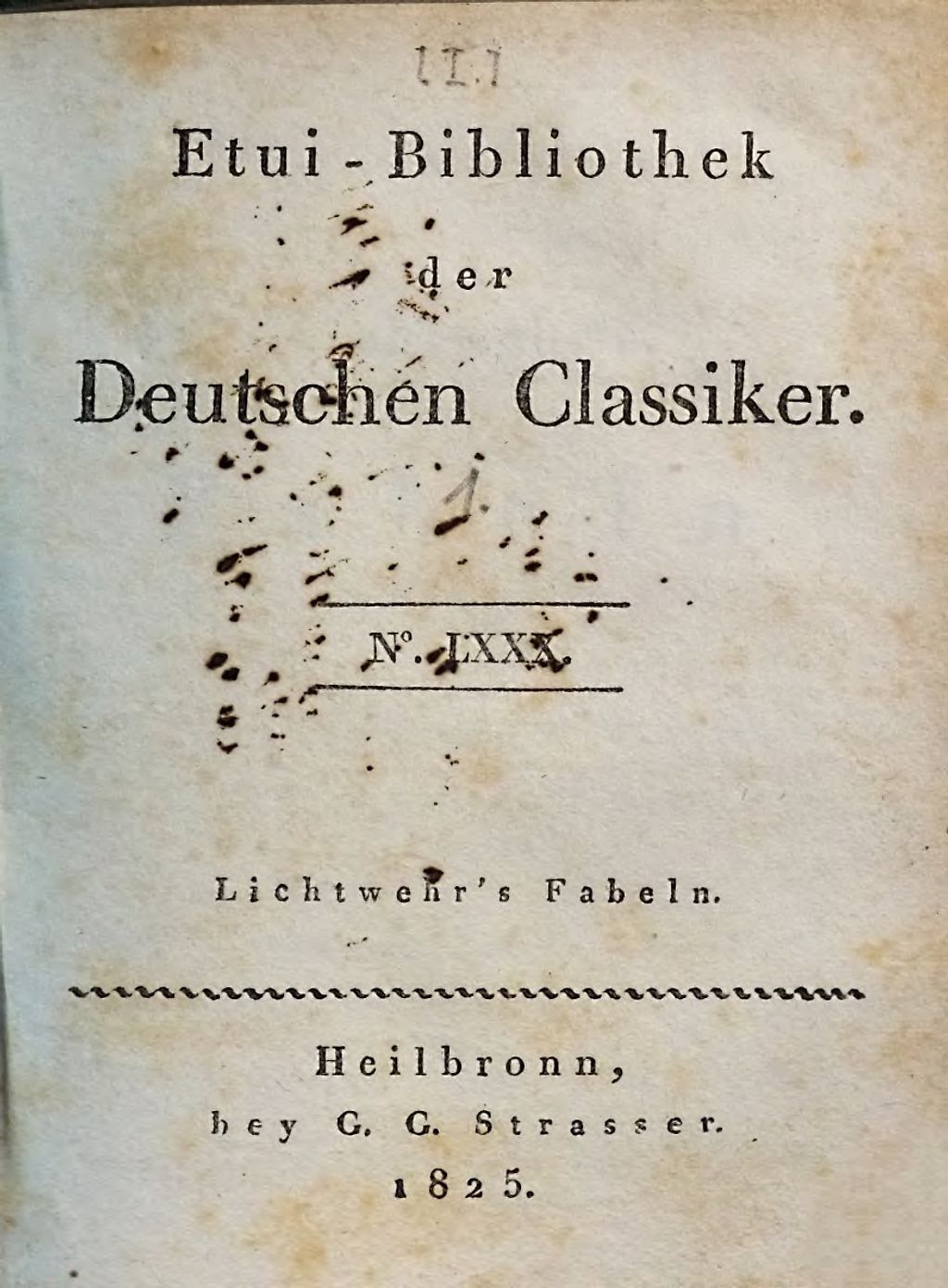 Cover of Lichtwerhr's Fabeln