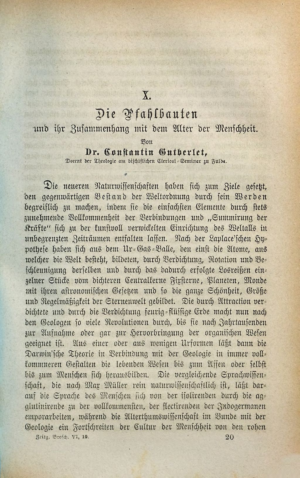Cover of Die Pfahlbauten und ihr Zusammenhang mit dem Alter der Menschheit
