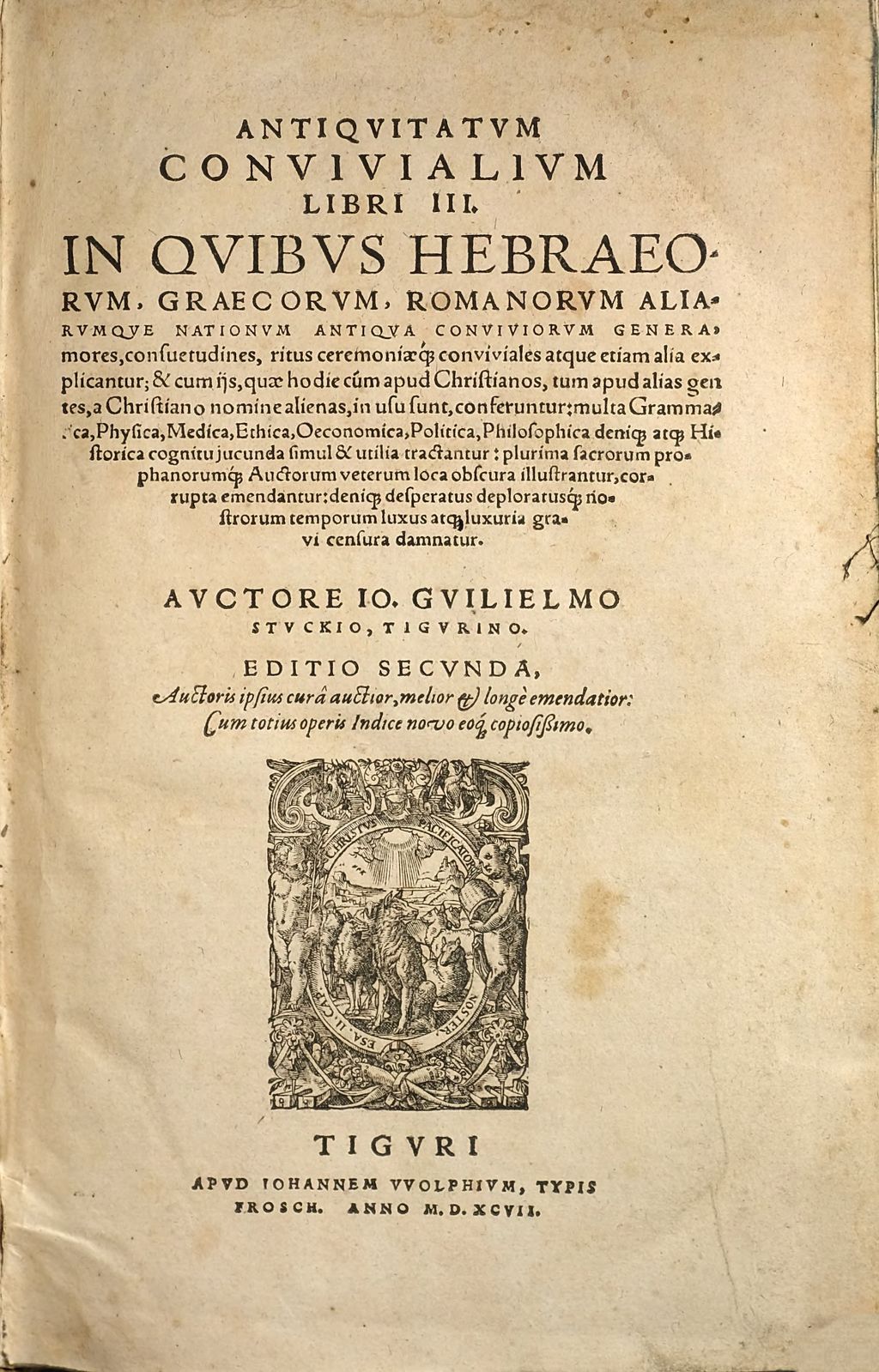 Cover of Antiquitatum Convivialium Libri III