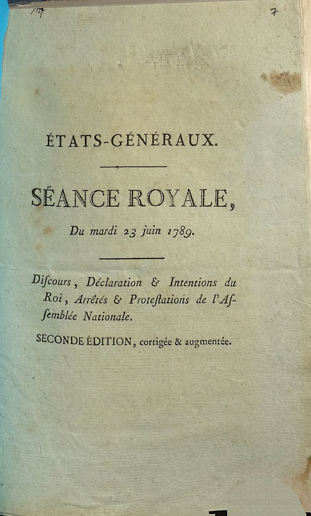 Cover of États-Généraux