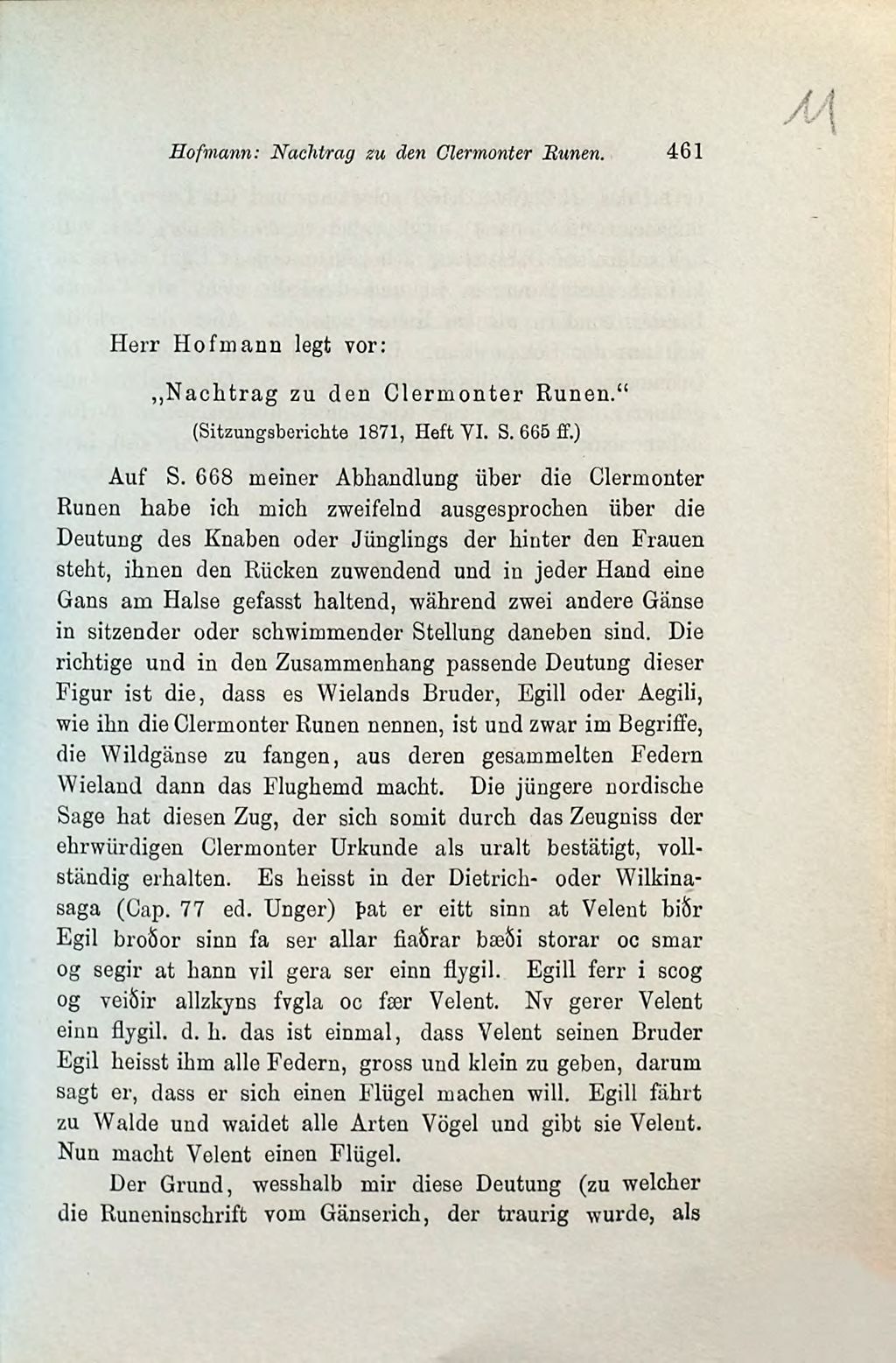 Cover of Nachtrag zu den Clermonter Runen