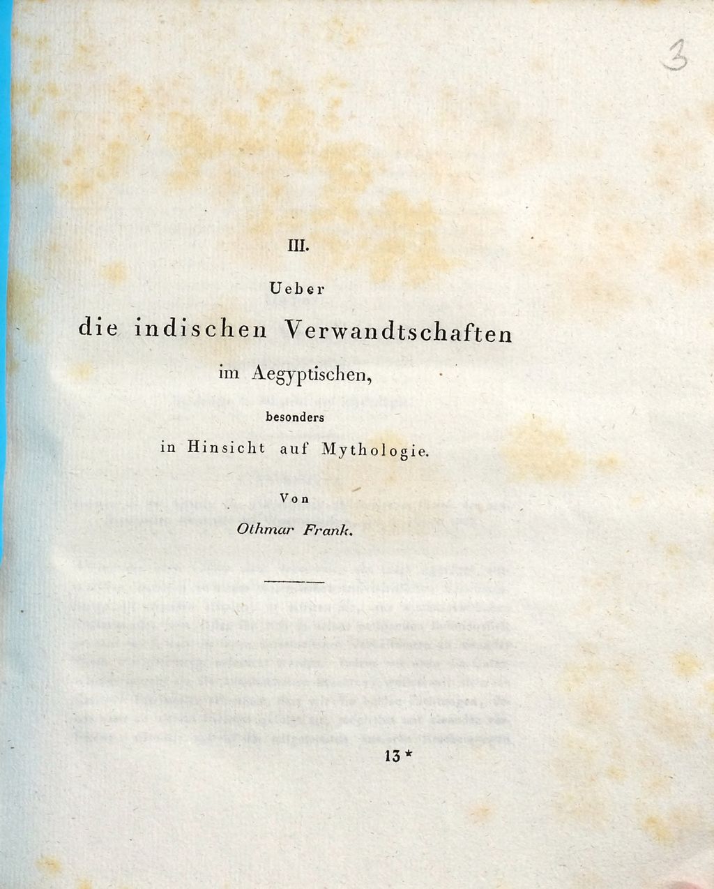 Cover of Ueber die indischen Verwandtschaften im Aegyptischen, besonders in Hinsicht auf Mythologie