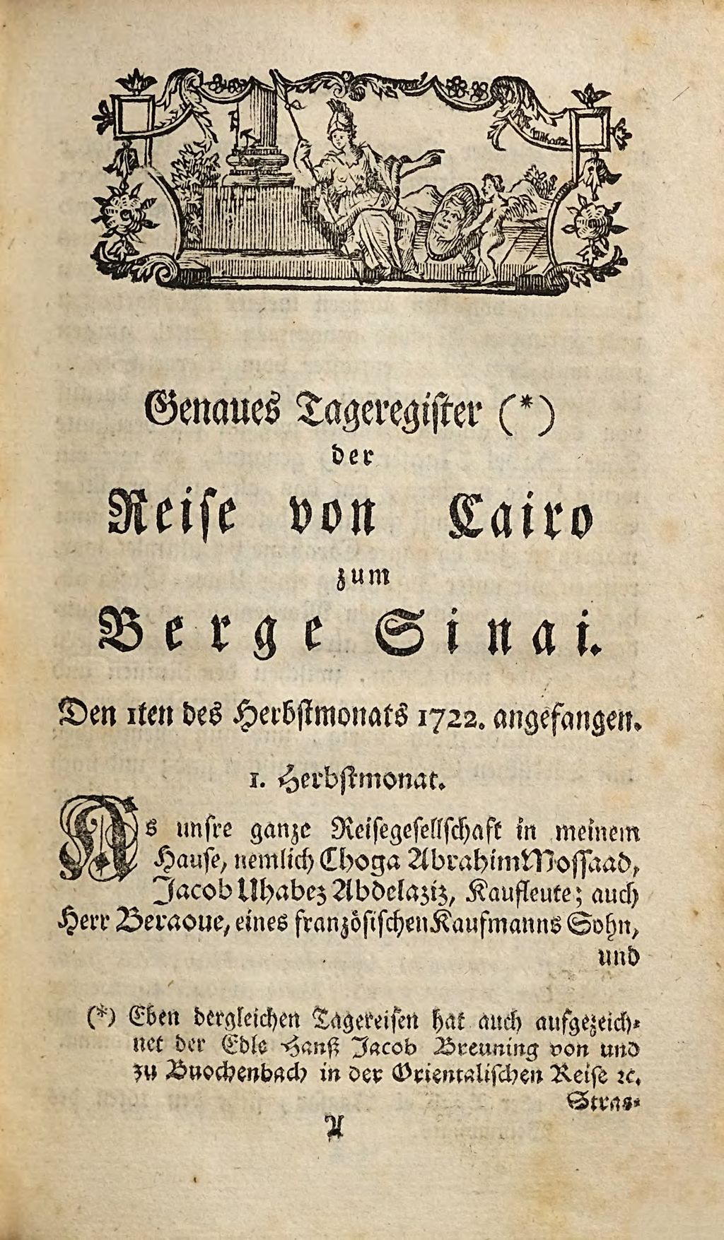 Cover of Tage-Reisen von Gross-Cairo nach dem Berge Sinai und wieder zurük